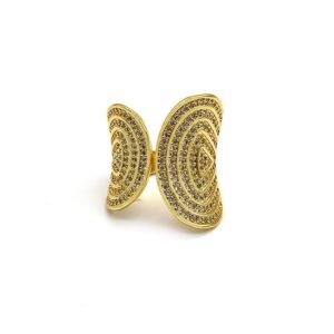 Anillo Latón Chapado Ajustable