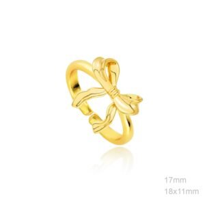 Anillo Latón Chapado LAZO Ajustable