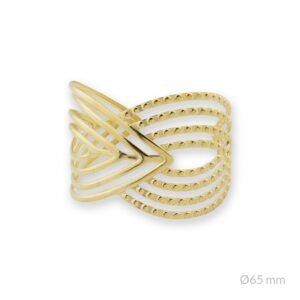 Brazalete de acero inoxidable.