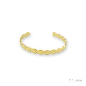 Brazalete de acero inoxidable.