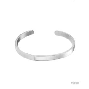 Brazalete Liso 4mm ACERO
