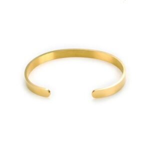 Brazalete Liso Chapado 4mm ACERO