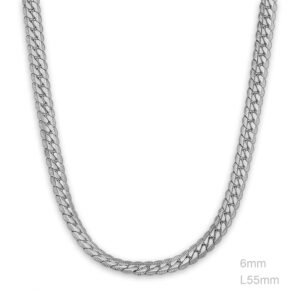 Cadena Cubana Eslabón 6mm 55 Largo ACERO