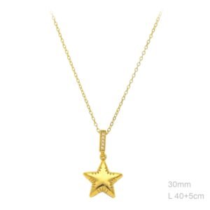 Collar Latón Chapado en Oro