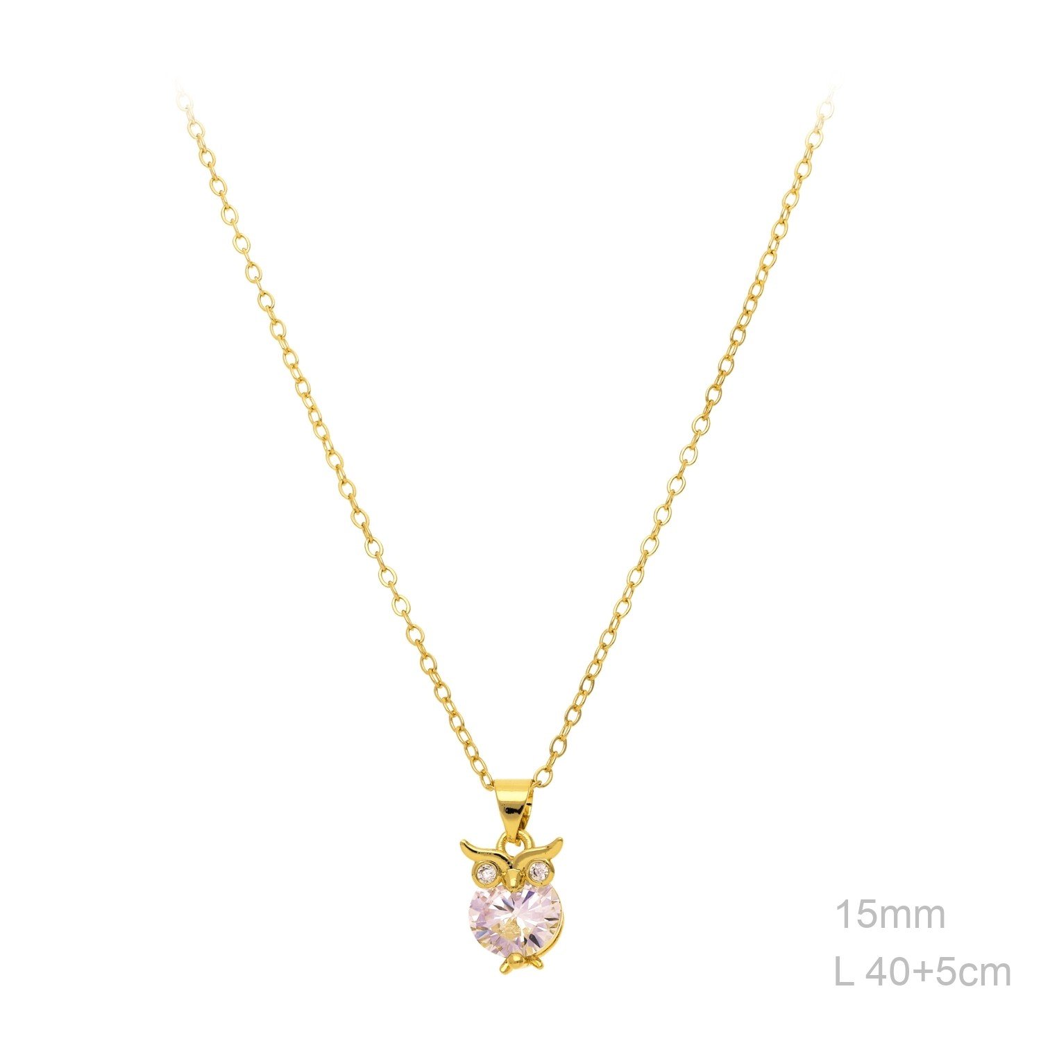 Collar Latón Chapado en Oro