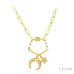 Collar Latón Chapado en Oro