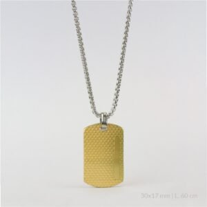 Gargantilla de acero inoxidable.