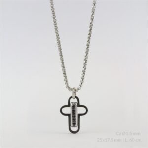 Gargantilla de acero inoxidable.