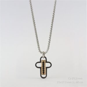 Gargantilla de acero inoxidable.