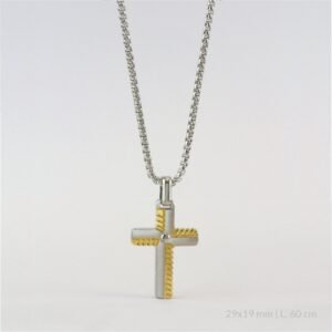 Gargantilla de acero inoxidable.