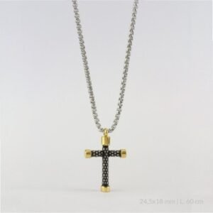 Gargantilla de acero inoxidable.