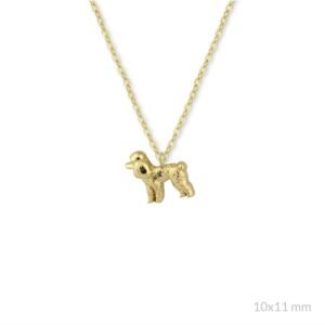 Gargantilla de plata de ley Caniche