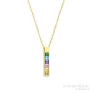 Gargantilla de Plata de Ley con circonitas