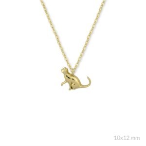 Gargantilla de plata de ley Gato