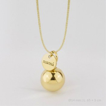 Llamador de angel de plata de ley