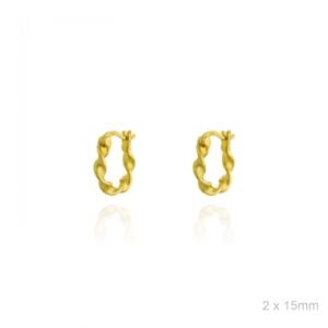 Pendientes aro rizado