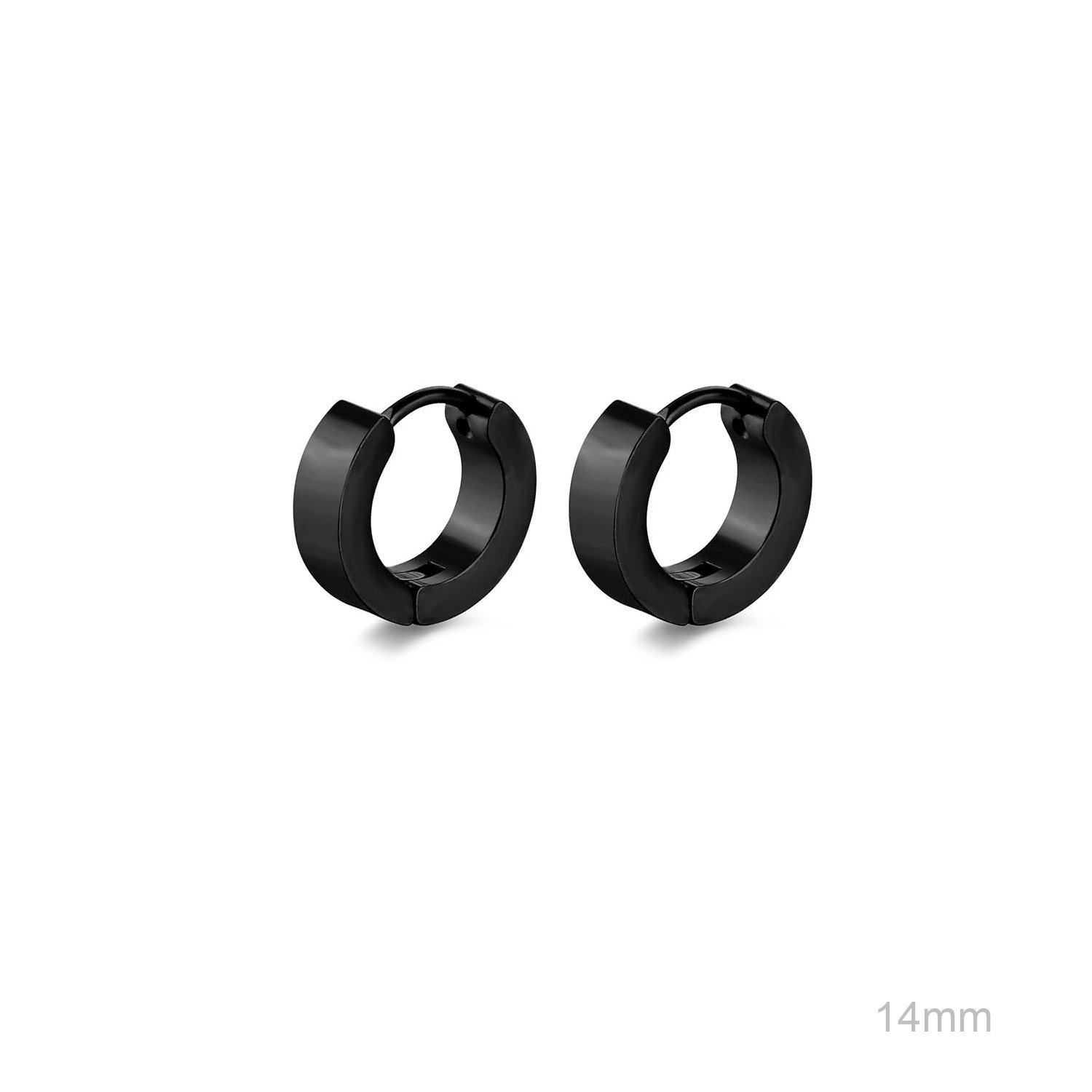 Pendientes Aro Negro ACERO