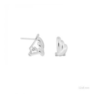 pendientes de plata de ley.