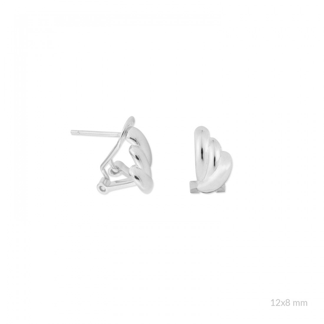 pendientes de plata de ley.