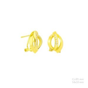 Pendientes de plata de ley.