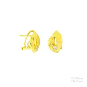 Pendientes de plata de ley.