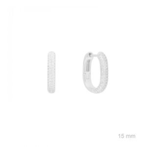 Pendientes de plata de ley.