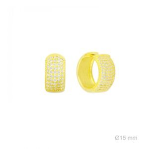 Pendientes de plata de ley.