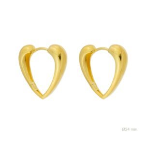 Pendientes de plata de ley.