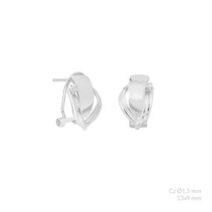 Pendientes de plata de ley.