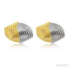 Pendientes Latón Chapado Oro.