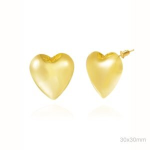 Pendientes Latón Chapado Oro.