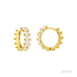 Pendientes Latón Chapado Oro