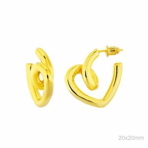 Pendientes Latón Chapado Oro.