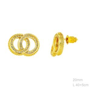 Pendientes Latón Chapado Oro.