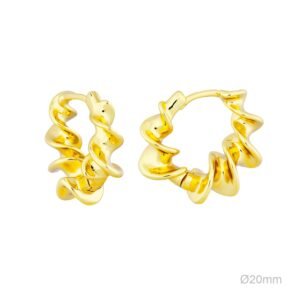 Pendientes Latón Chapado Oro.