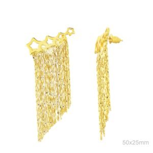 Pendientes Latón Chapado Oro.