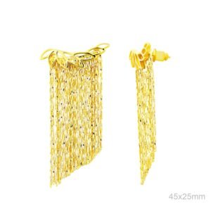 Pendientes Latón Chapado Oro.