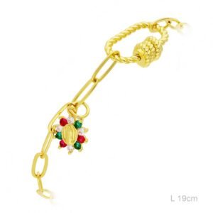 Pulsera Latón Chapada en Oro