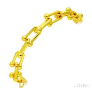 Pulsera Latón Chapada en Oro