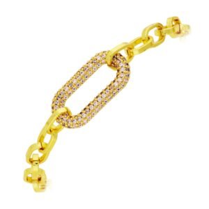 Pulsera Latón Chapada en Oro